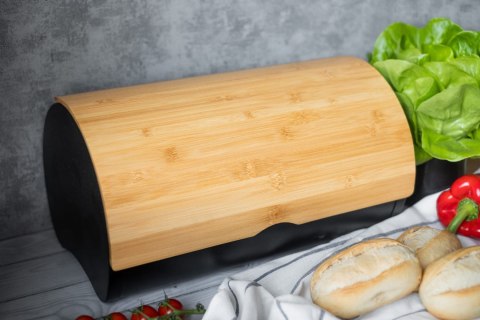CHLEBAK STALOWY Z POKRYWĄ DREWNIANĄ BRUNBESTE BB-2738 CHLEBAK STALOWY Z POKRYWĄ DREWNIANĄ BRUNBESTE BB-2738