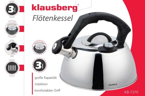 CZAJNIK STALOWY Z TERMOMETREM 3.0L KLAUSBERG KB-7370 CZAJNIK STALOWY Z TERMOMETREM 3.0L KLAUSBERG KB-7370