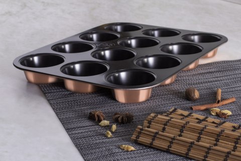 FORMA DO PIECZENIA MUFFINÓW x12 BERLINGER HAUS METALLIC ROSE GOLD BH-6473 FORMA DO PIECZENIA MUFFINÓW x12 BERLINGER HAUS METALLIC ROSE GOLD BH-6473