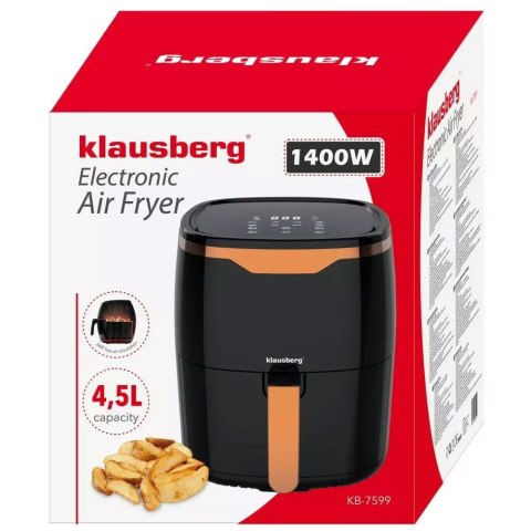 FRYTOWNICA BEZTŁUSZCZOWA 4.5L 1400W KLAUSBERG AIR FRYER KB-7599 FRYTOWNICA BEZTŁUSZCZOWA 4.5L 1400W KLAUSBERG AIR FRYER KB-7599