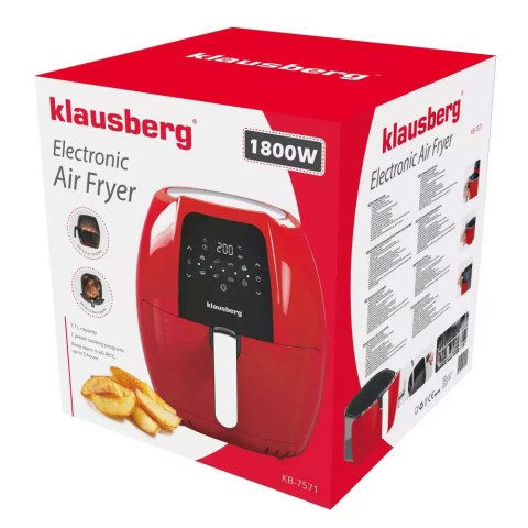FRYTOWNICA BEZTŁUSZCZOWA 7.7L 1800W KLAUSBERG AIR FRYER KB-7571 FRYTOWNICA BEZTŁUSZCZOWA 7.7L 1800W KLAUSBERG AIR FRYER KB-7571
