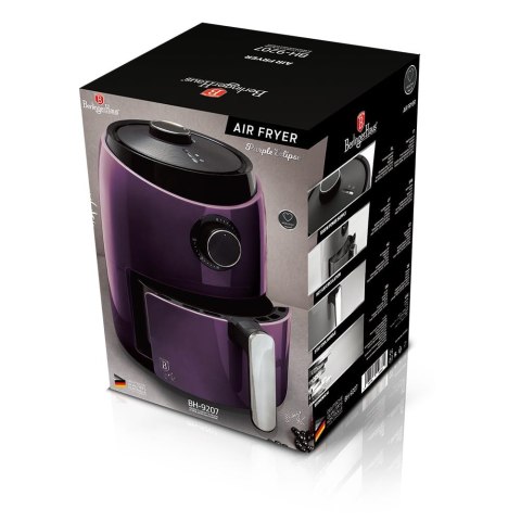 FRYTOWNICA BEZTŁUSZCZOWA MINI 1.6L 1000W BERLINGER HAUS PURPLE ECLIPSE BH-9207 FRYTOWNICA BEZTŁUSZCZOWA MINI 1.6L 1000W BERLINGER HAUS PURPLE ECLIPSE BH-9207