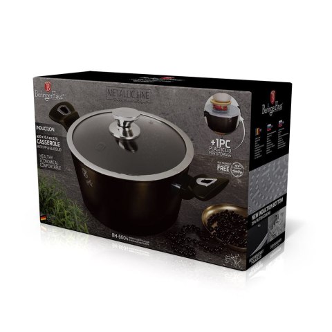 GARNEK GRANITOWY 2.5L 20cm BERLINGER HAUS SHINY BLACK BH-6604 GARNEK GRANITOWY 2.5L 20cm BERLINGER HAUS SHINY BLACK BH-6604