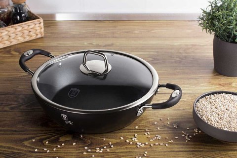 GARNEK TYTANOWY NISKI 28cm 3.8L BERLINGER HAUS BLACK PROFESSIONAL LINE BH-6125 GARNEK TYTANOWY NISKI 28cm 3.8L BERLINGER HAUS BLACK PROFESSIONAL LINE BH-6125