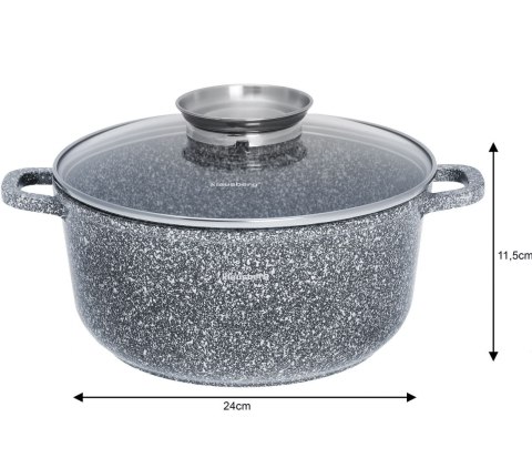 GARNEK Z POW. MARMUROWĄ 4.5L 24cm KLAUSBERG KB-7522 GARNEK Z POW. MARMUROWĄ 4.5L 24cm KLAUSBERG KB-7522