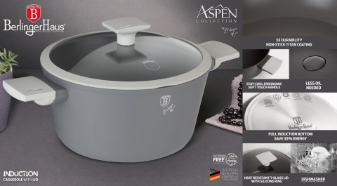 GARNEK Z POW. TYTANOWĄ 20cm 2.5L BERLINGER HAUS ASPEN BH-7066 GARNEK Z POW. TYTANOWĄ 20cm 2.5L BERLINGER HAUS ASPEN BH-7066