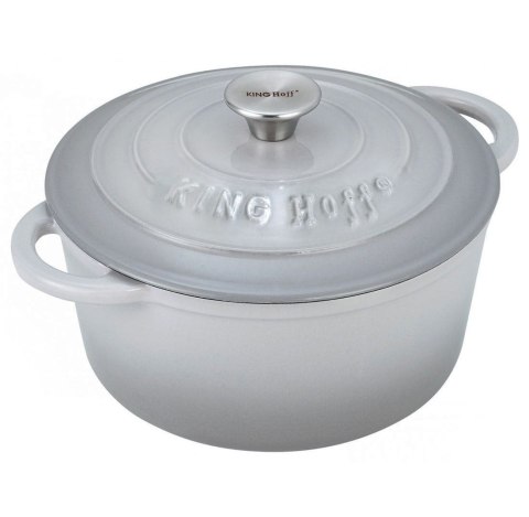 GARNEK ŻELIWNY EMALIOWANY 4.0L 24cm KINGHOFF KH-1521 GARNEK ŻELIWNY EMALIOWANY 4.0L 24cm KINGHOFF KH-1521