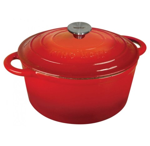 GARNEK ŻELIWNY EMALIOWANY 4.0L 24cm KINGHOFF KH-1529 GARNEK ŻELIWNY EMALIOWANY 4.0L 24cm KINGHOFF KH-1529
