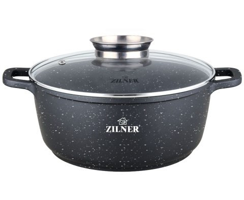 GARNEK z POWŁOKĄ MARMUROWĄ 5.5L 26cm ZILNER ZL-9006 GARNEK z POWŁOKĄ MARMUROWĄ 5.5L 26cm ZILNER ZL-9006
