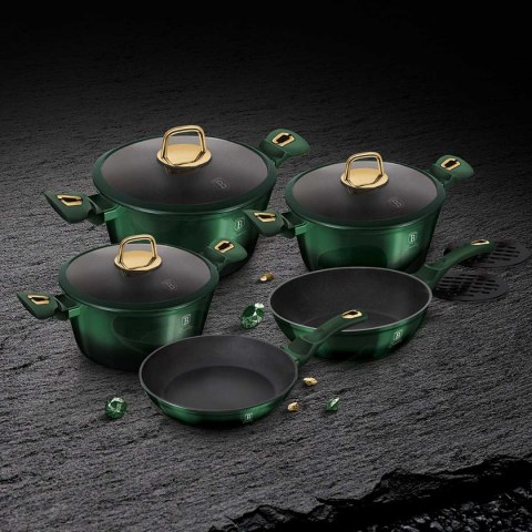 GARNKI 10 EL. BERLINGER HAUS METALLIC EMERALD BH-6065 GARNKI 10 EL. BERLINGER HAUS METALLIC EMERALD BH-6065
