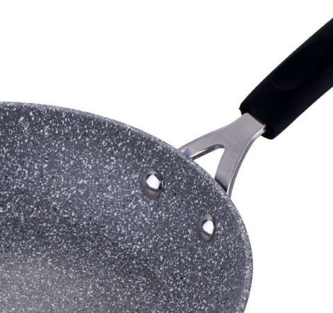 GARNKI GRANITOWE 18 ELE BERLINGER HAUS GRAY STONE TOUCH BH-6196