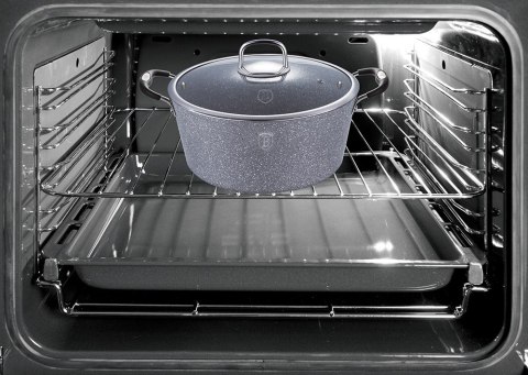 GARNKI GRANITOWE 18 ELE BERLINGER HAUS GRAY STONE TOUCH BH-6196