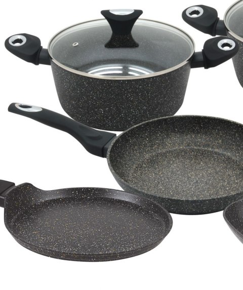 GARNKI GRANITOWE GOLD MARMO 12 ELE. KLAUSBERG KB-7201 GARNKI GRANITOWE GOLD MARMO 12 ELE. KLAUSBERG KB-7201