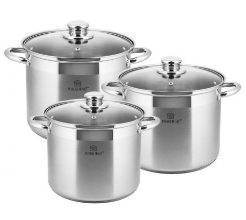 GARNKI KiNGHOFF 6 ELE 9L/ 7L/ 5L KH-4310 GARNKI KiNGHOFF 6 ELE 9L/ 7L/ 5L KH-4310