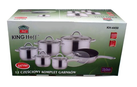 GARNKI KiNGHOFF JUMBO SILVER 12 ELE KH-4450 GARNKI KiNGHOFF JUMBO SILVER 12 ELE KH-4450