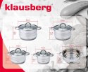 GARNKI STALOWE 9 EL. 2.1/2.9/3.9/5.0L KLAUSBERG KB-7695 GARNKI STALOWE 9 EL. 2.1/2.9/3.9/5.0L KLAUSBERG KB-7695