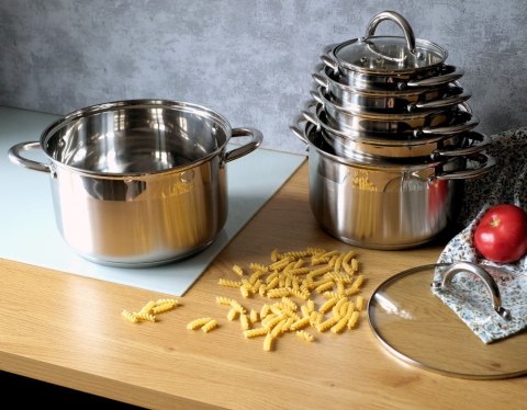 GARNKI STALOWE ZESTAW 12 EL. BRUNBESTE BB-2152 GARNKI STALOWE ZESTAW 12 EL. BRUNBESTE BB-2152