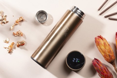 INTELIGENTNY TERMOS STALOWY 0.45L Z WSKAŹNIKIEM TEMPERATURY LED BERLINGER HAUS ROSE GOLD BH-7954 INTELIGENTNY TERMOS STALOWY 0.45L Z WSKAŹNIKIEM TEMPERATURY LED BERLINGER HAUS ROSE GOLD BH-7954