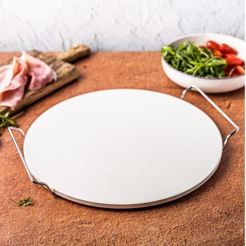 KAMIEŃ DO PIECZENIA PIZZY KORDIERYTOWY 33CM + STOJAK KLAUSBERG KB-7788 KAMIEŃ DO PIECZENIA PIZZY KORDIERYTOWY 33CM + STOJAK KLAUSBERG KB-7788