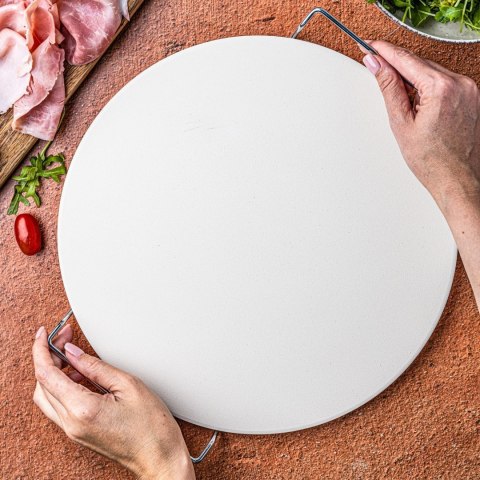 KAMIEŃ DO PIECZENIA PIZZY KORDIERYTOWY 33CM + STOJAK KLAUSBERG KB-7788 KAMIEŃ DO PIECZENIA PIZZY KORDIERYTOWY 33CM + STOJAK KLAUSBERG KB-7788