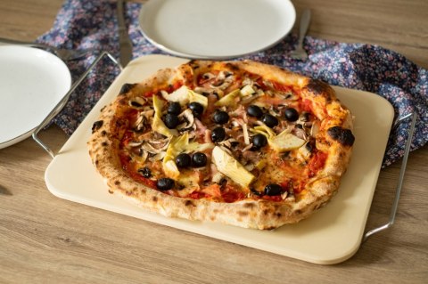 KAMIEŃ DO PIZZY 38 x 30 cm ZE STOJAKIEM BRUNBESTE BB-2929 KAMIEŃ DO PIZZY 38 x 30 cm ZE STOJAKIEM BRUNBESTE BB-2929