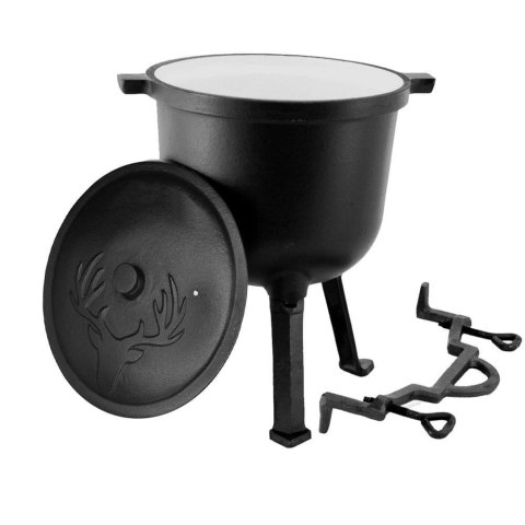 KOCIOŁEK ŻELIWNY MYŚLIWSKI 4L EMALIOWANY ZILNER ZL-5502