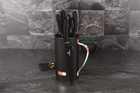 KOMPLET NOŻY W STOJAKU 7-ele BERLINGER HAUS BLACK ROSE BH-2481 KOMPLET NOŻY W STOJAKU 7-ele BERLINGER HAUS BLACK ROSE BH-2481