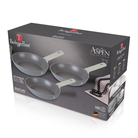 KOMPLET PATELNI Z POWŁOKĄ TYTANOWĄ 20/24/28CM 3-ELE BERLINGER HAUS ASPEN BH-7075 KOMPLET PATELNI Z POWŁOKĄ TYTANOWĄ 20/24/28CM 3-ELE BERLINGER HAUS ASPEN BH-7075