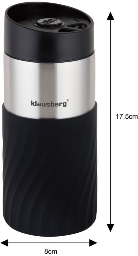 KUBEK TERMICZNY 300ML KLAUSBERG CZARNY KB-7629 KUBEK TERMICZNY 300ML KLAUSBERG CZARNY KB-7629