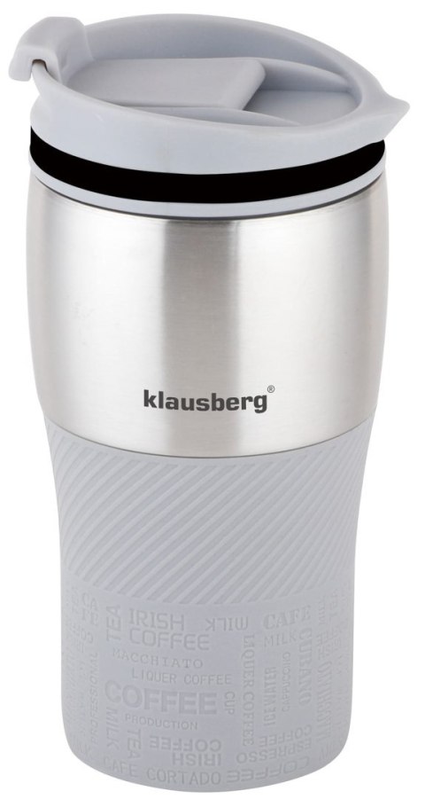 KUBEK TERMICZNY 320ML KLAUSBERG SZARY KB-7626 KUBEK TERMICZNY 320ML KLAUSBERG SZARY KB-7626
