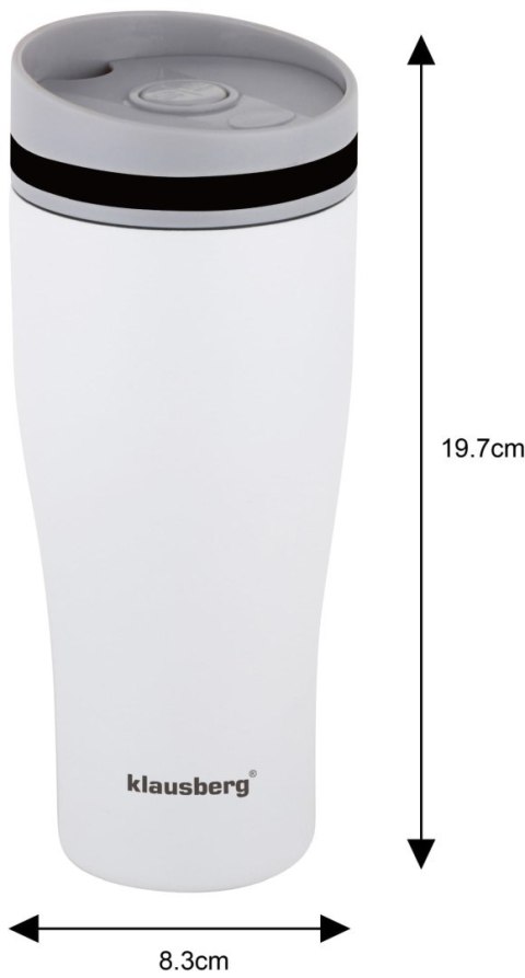KUBEK TERMICZNY 380ML KLAUSBERG BIAŁY KB-7619 KUBEK TERMICZNY 380ML KLAUSBERG BIAŁY KB-7619