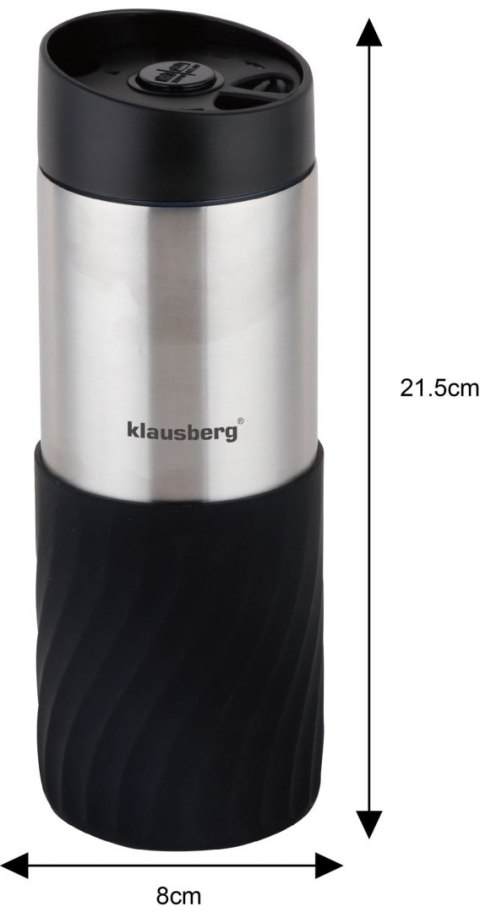 KUBEK TERMICZNY 400ML STAL NIERDZEWNA 18/8 KLAUSBERG CZARNY KB-7633 KUBEK TERMICZNY 400ML STAL NIERDZEWNA 18/8 KLAUSBERG CZARNY KB-7633