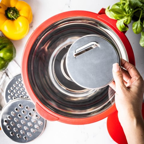 MISKA KUCHENNA WIELOFUNKCYJNA Z FUNKCJĄ TARKI DO WARZYW 24CM 5L 5 EL. KINGHOFF KH-1889 MISKA KUCHENNA WIELOFUNKCYJNA Z FUNKCJĄ TARKI DO WARZYW 24CM 5L 5 EL. KINGHOFF KH-1889
