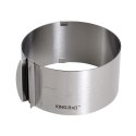 OBRĘCZ OPASKA DO TORTÓW 16-30cm REGULOWANA KiNGHOFF KH-4614