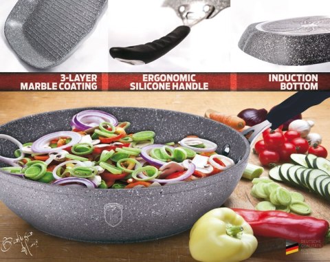 PATELNIA BERLINGER HAUS 28CM GRAY STONE TOUCH BH-1148-N PATELNIA BERLINGER HAUS 28CM GRAY STONE TOUCH BH-1148-N