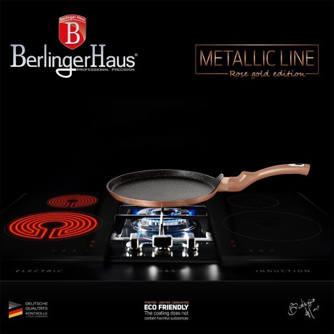 PATELNIA DO NALEŚNIKÓW 28CM BERLINGER HAUS METALLIC LINE ROSE GOLD BH-6180 PATELNIA DO NALEŚNIKÓW 28CM BERLINGER HAUS METALLIC LINE ROSE GOLD BH-6180