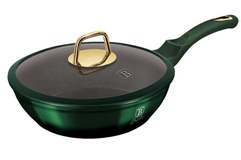 PATELNIA GRANITOWA 24CM Z POKRYWKĄ BERLINGER HAUS METALLIC LINE EMERALD BH-6049 PATELNIA GRANITOWA 24CM Z POKRYWKĄ BERLINGER HAUS METALLIC LINE EMERALD BH-6049