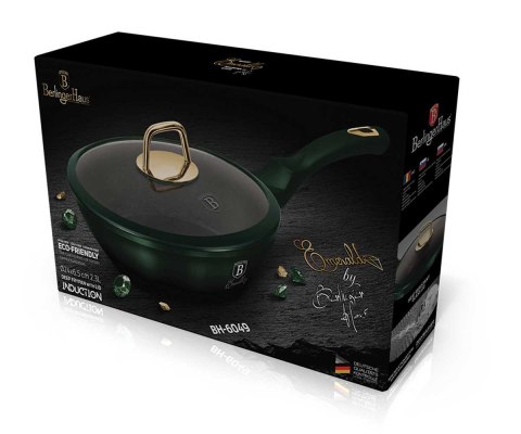 PATELNIA GRANITOWA 24CM Z POKRYWKĄ BERLINGER HAUS METALLIC LINE EMERALD BH-6049 PATELNIA GRANITOWA 24CM Z POKRYWKĄ BERLINGER HAUS METALLIC LINE EMERALD BH-6049