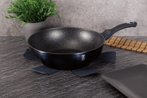 PATELNIA GRANITOWA / WOK 30CM BERLINGER HAUS METALLIC LINE AQUAMARINE BH-6114 PATELNIA GRANITOWA / WOK 30CM BERLINGER HAUS METALLIC LINE AQUAMARINE BH-6114