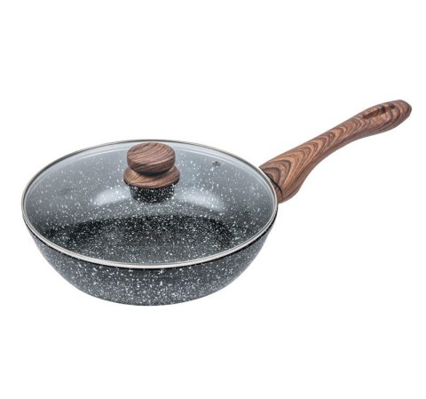 PATELNIA / WOK 24CM KiNGHOFF GRANIT WOOD KH-1170 / 1583 PATELNIA / WOK 24CM KiNGHOFF GRANIT WOOD KH-1170 / 1583