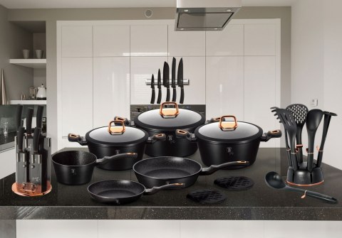 PATELNIA GRANITOWA 28CM BERLINGER HAUS BLACK ROSE BH-1635-N PATELNIA GRANITOWA 28CM BERLINGER HAUS BLACK ROSE BH-1635-N