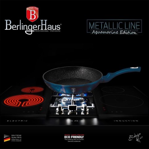 PATELNIA GRANITOWA 28CM BERLINGER HAUS METALLIC AQUAMARINE BH-1872
