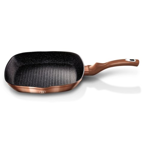 PATELNIA GRANITOWA GRILL 28CM BERLINGER HAUS METALLIC LINE ROSE GOLD BH-1610-N PATELNIA GRANITOWA GRILL 28CM BERLINGER HAUS METALLIC LINE ROSE GOLD BH-1610-N