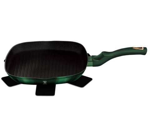 PATELNIA GRANITOWA GRILLOWA 28x28CM BERLINGER HAUS METALLIC LINE EMERALD BH-6050 PATELNIA GRANITOWA GRILLOWA 28x28CM BERLINGER HAUS METALLIC LINE EMERALD BH-6050