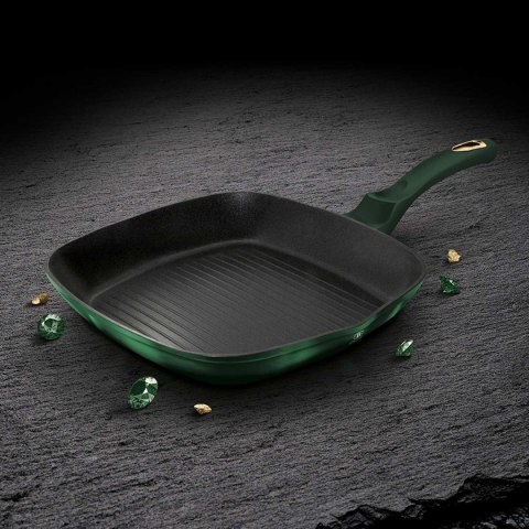 PATELNIA GRANITOWA GRILLOWA 28x28CM BERLINGER HAUS METALLIC LINE EMERALD BH-6050 PATELNIA GRANITOWA GRILLOWA 28x28CM BERLINGER HAUS METALLIC LINE EMERALD BH-6050