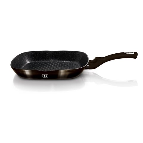 PATELNIA GRANITOWA GRILLOWA 28x28cm BERLINGER HAUS SHINY BLACK BH-6611 PATELNIA GRANITOWA GRILLOWA 28x28cm BERLINGER HAUS SHINY BLACK BH-6611