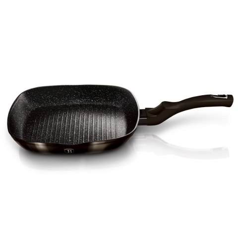 PATELNIA GRANITOWA GRILLOWA 28x28cm BERLINGER HAUS SHINY BLACK BH-6611 PATELNIA GRANITOWA GRILLOWA 28x28cm BERLINGER HAUS SHINY BLACK BH-6611