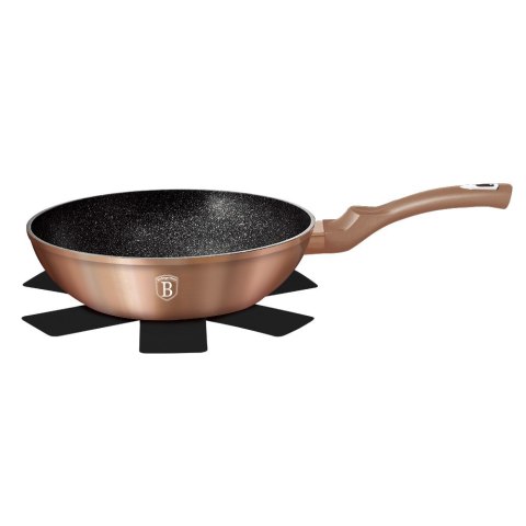 PATELNIA GRANITOWA WOK 30CM BERLINGER HAUS METALLIC LINE ROSE GOLD BH-6171 PATELNIA GRANITOWA WOK 30CM BERLINGER HAUS METALLIC LINE ROSE GOLD BH-6171