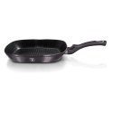 PATELNIA GRILLOWA Z POWŁ. GRANITOWĄ 28x28cm BERLINGER HAUS Carbon Pro BH-6901