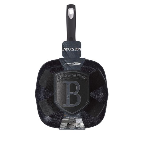 PATELNIA GRILLOWA Z POWŁ. GRANITOWĄ 28x28cm BERLINGER HAUS Carbon Pro BH-6901 PATELNIA GRILLOWA Z POWŁ. GRANITOWĄ 28x28cm BERLINGER HAUS Carbon Pro BH-6901